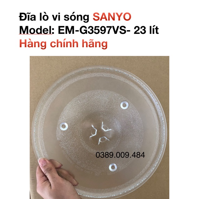 Đĩa lò vi sóng SANYO EM-G3597VS (23 lít)