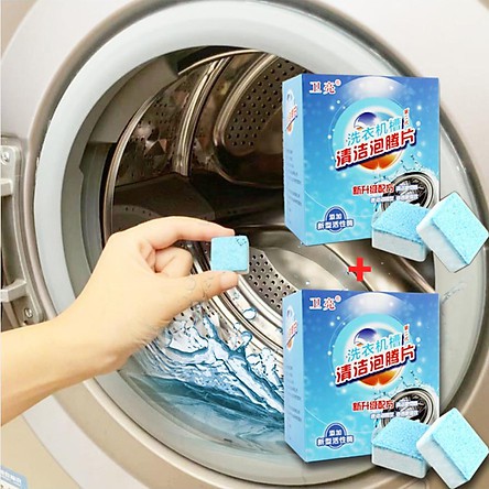 ⛔FREESHIPP⛔ Hộp 12 viên tẩy lồng máy giặt