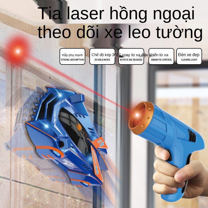 Điều khiển từ xa hồng ngoại xe leo tường theo dõi bằng laser cảm ứng đóng thế núi đồ chơi bán chạy cho trẻ em