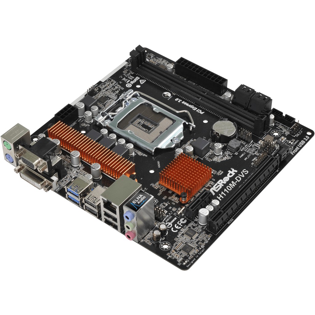 Main Asrock H110M DVS R3.0 Chính hãng FPT Phân phối