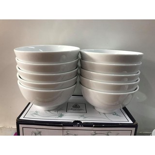 Set 10 bát cơm, chén cơm trắng Minh Long(BAO VỠ NÁT)