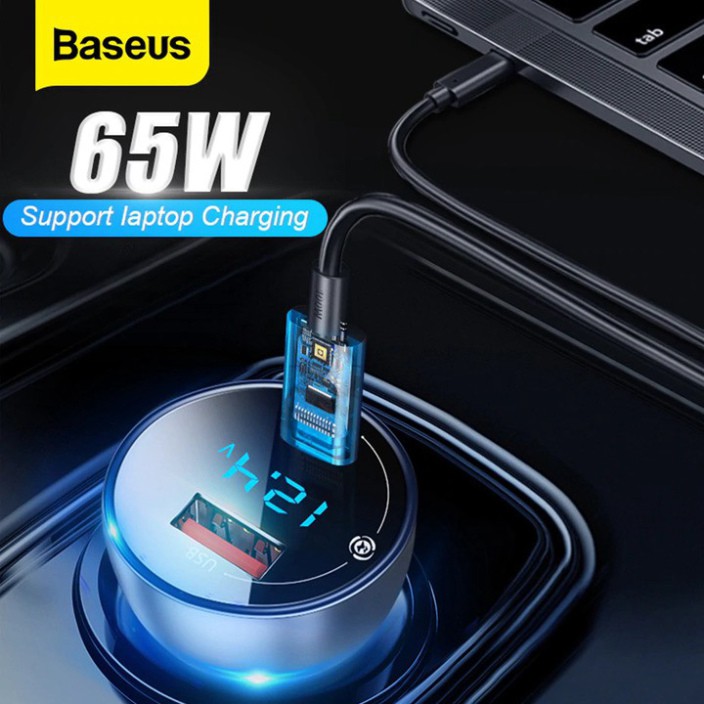 Sản Phẩm Tẩu sạc nhanh đa năng thương hiệu Baseus CCKX-C0A tích hợp Type-C và USB .