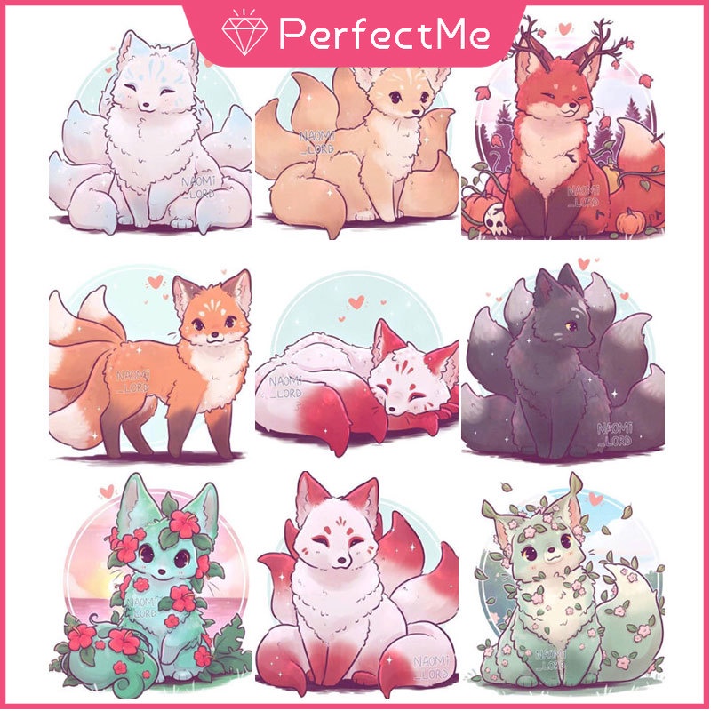 Bộ tranh đính đá 5D tự làm 30x30cm hình chú cáo trang trí phòng khách