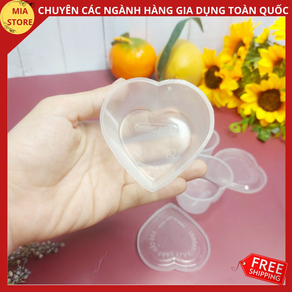 Combo hộp làm bánh plan tròn/ bánh plan trái tim nhựa cao cấp làm bánh plan đồ dùng nhà bếp