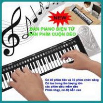 Đàn Piano điện tử cuộn dẻo 49 phím, chất liệu silicon - dễ dàng mang theo - rèn luyện năng khiếu cho bé - KID99