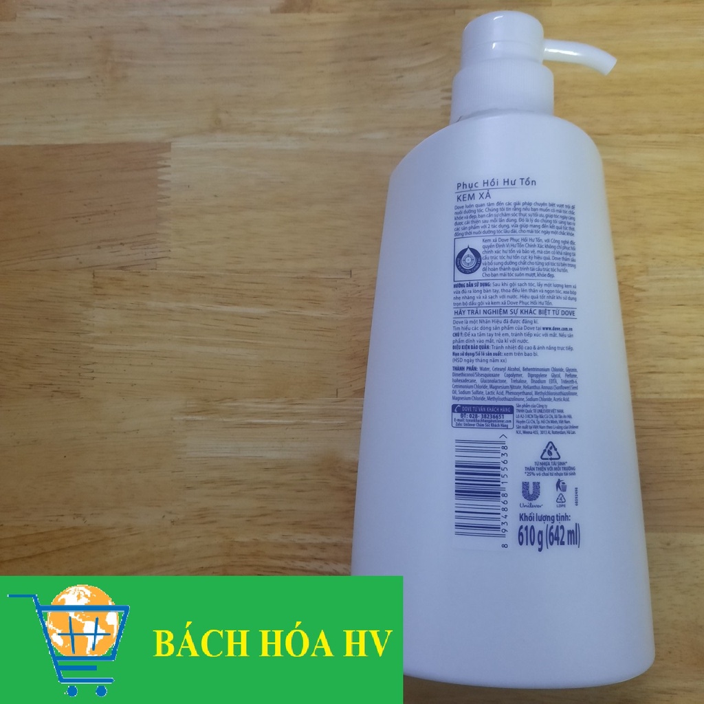 Dầu xã tóc DOVE 610g - BACH HOA HV