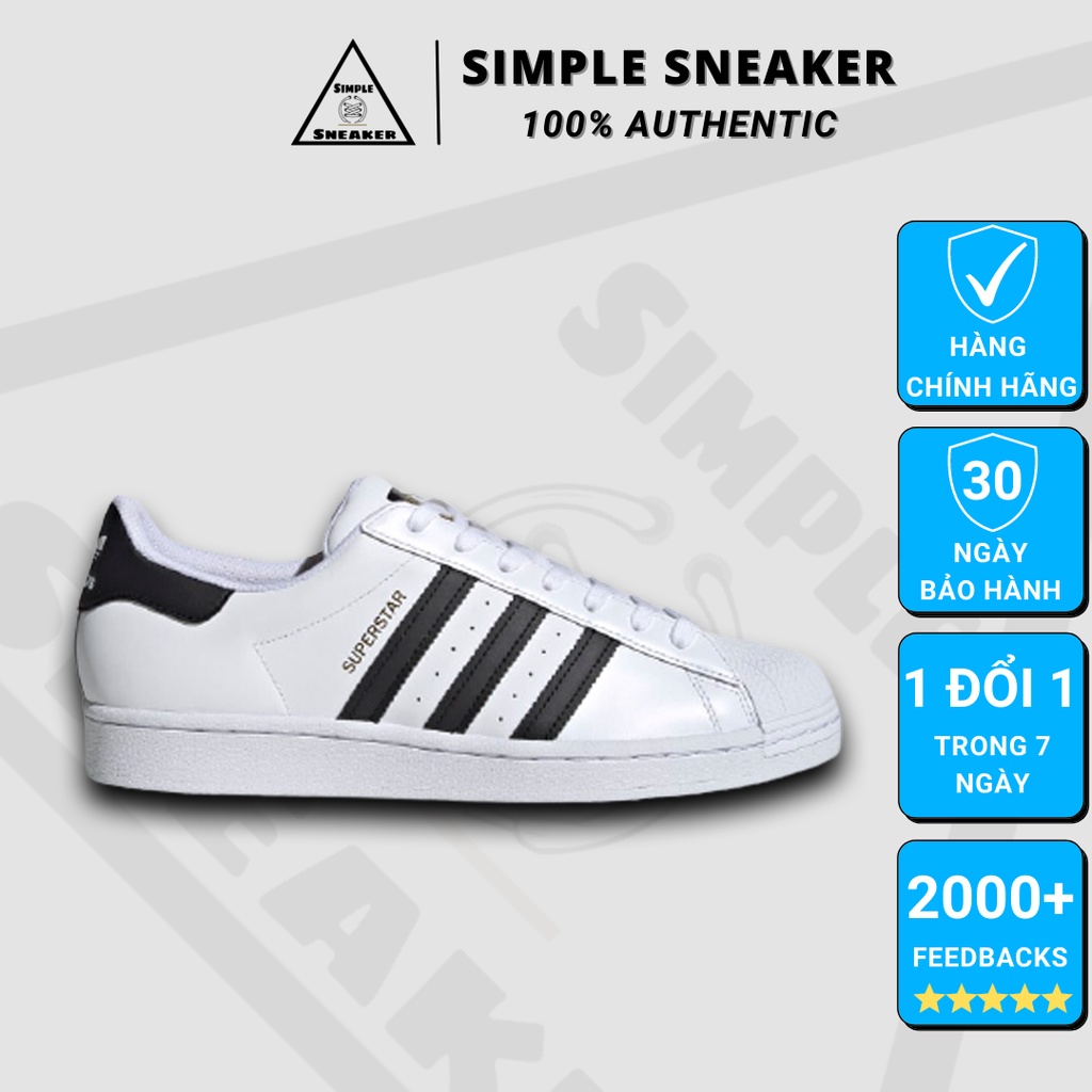 Giày Adidas Superstar 💙FREESHIP💙 Superstar OG Gold Label - Giày Adidas Nam Nữ Superstar Chuẩn Auth - Simple Sneaker