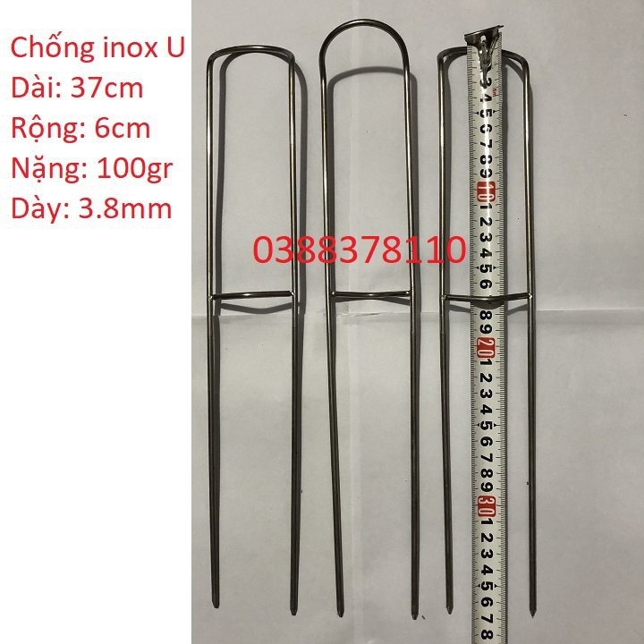 Chống Cần Câu Cá, Chống Inox U, Chống Cần Lăng Xê