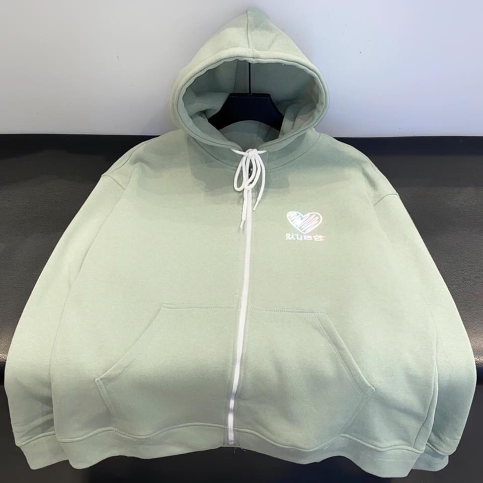 Áo Khoác Hoodie Trái Tim Unisex