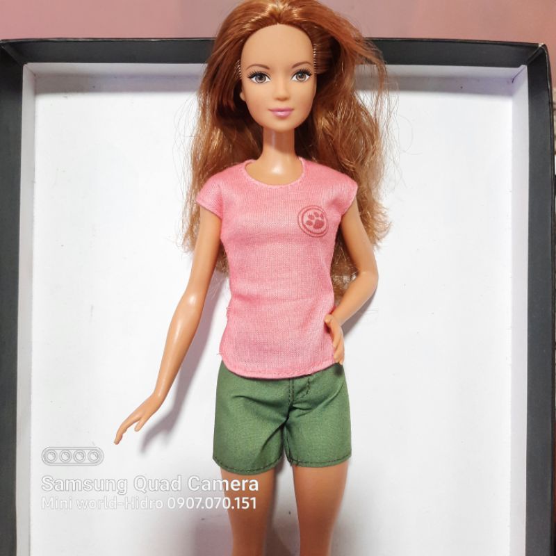 [Nhiều mẫu] Búp bê Barbie fashionistas chính hãng kèm quần áo giày như hình like new