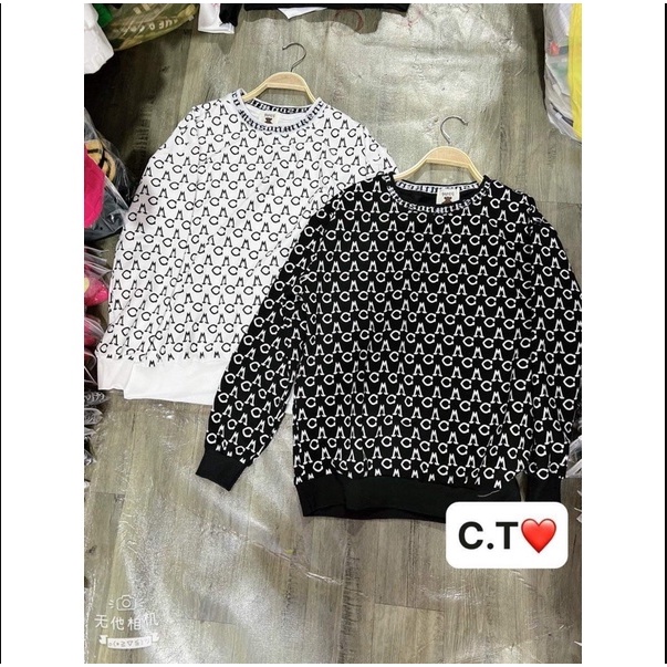 Áo Sweater nam nữ Monogar MC in kín HARIQUEEN