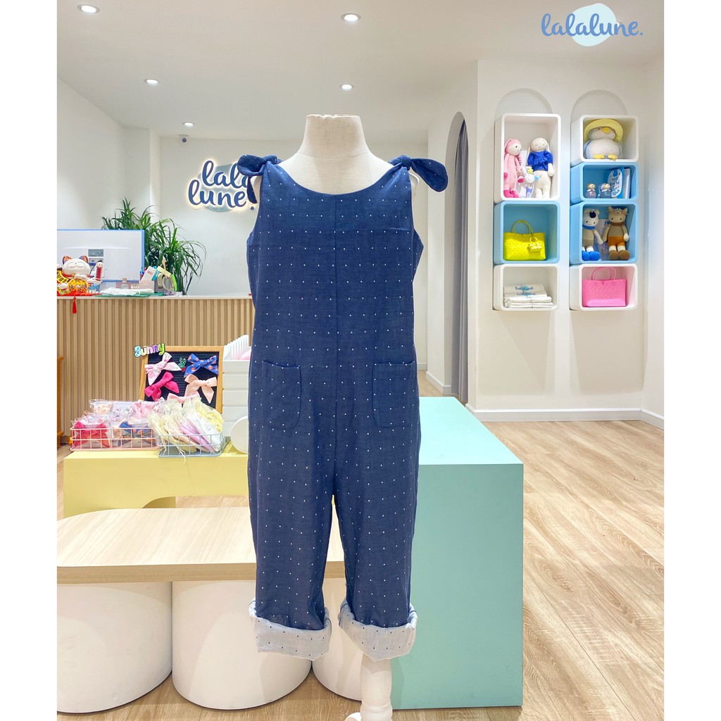 Bộ bodysuit tay thỏ xanh navy lalalune dành cho bé 3-7 tuổi