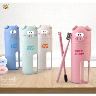 HỘP ĐỰNG BÀN CHẢI HÌNH HEO LÚA MẠCH
