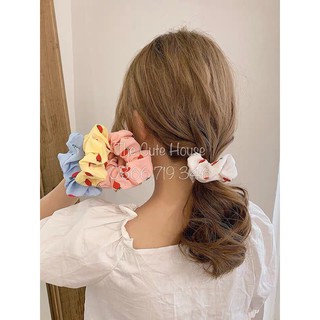 Cột Tóc Vải Scrunchies - Dây Buộc Tóc Scrunchies