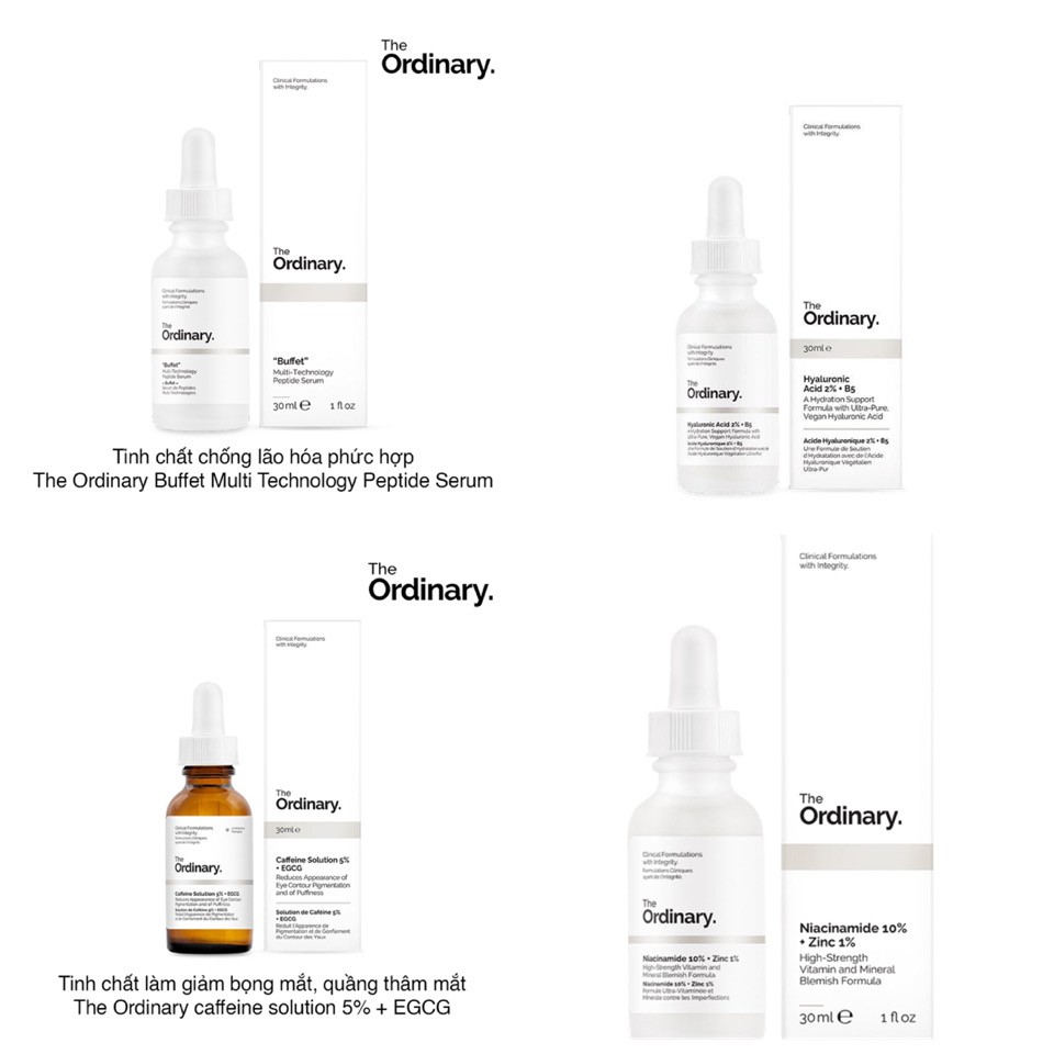 [Các Loại] Serum The Ordinary Dưỡng Da 30ml