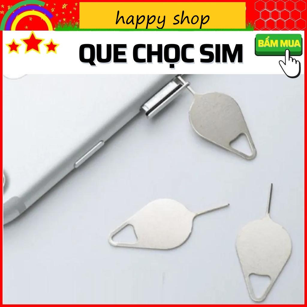Que chọc sim dùng tiện lợi, que chọt sim điện thoại cho các dòng lP không rỉ, sét -  Happy Shop.