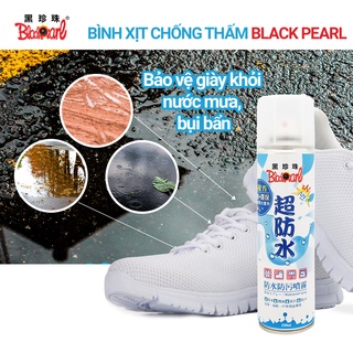BÌNH XỊT GIÀY - CHỐNG THẤM NƯỚC, CHỐNG BỤI BẨN QUẦN ÁO, GIÀY  DÉP, ĐỒ DA BLACKPEARL 280ML