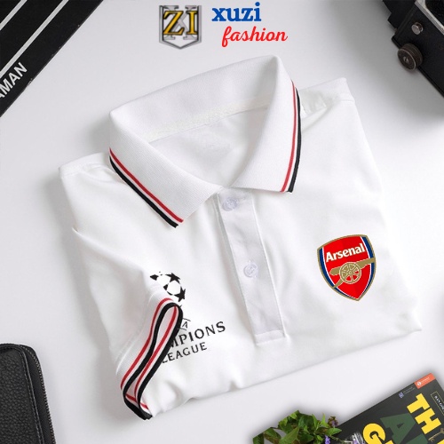 Áo polo arsenal , áo thun có cổ nam nữ áo bóng đá C1 , chất vải cotton cá xấu mềm mịn thời trang công sở cao cấp