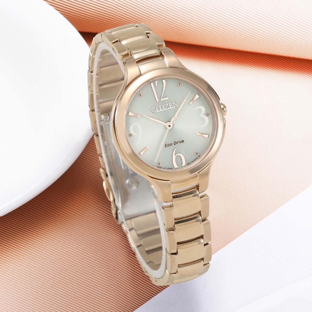 Đồng Hồ Nữ Citizen Dây Thép Không Gỉ EP5992-54P - Mặt Vàng (Sapphire)