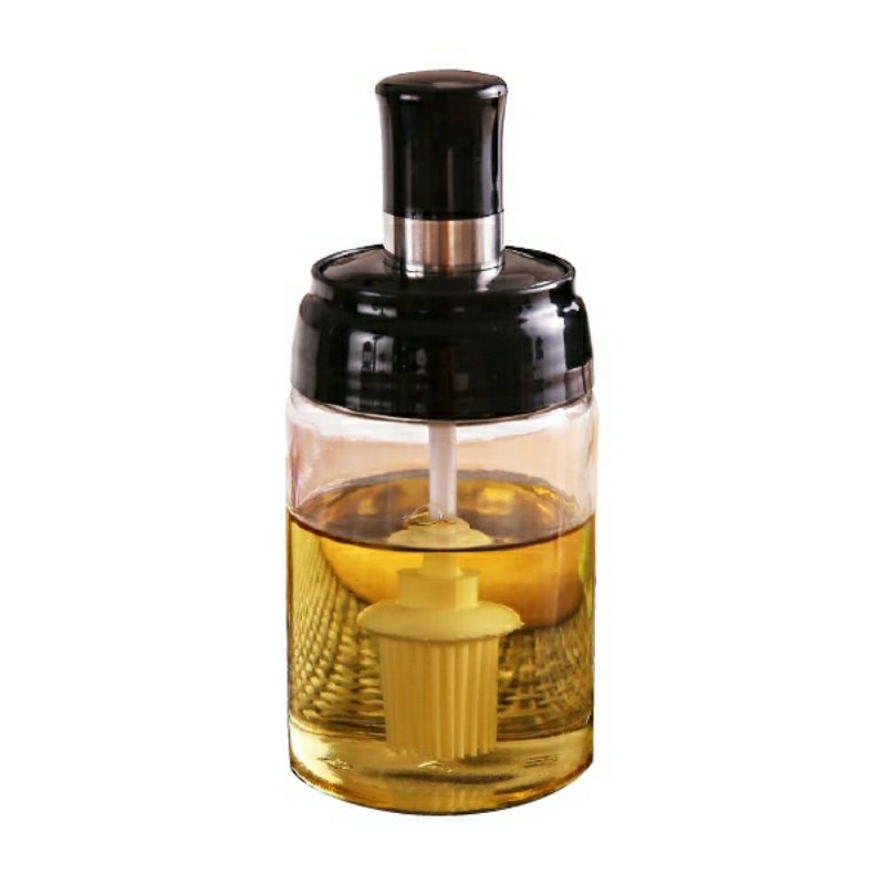 Hũ đựng gia vị thủy tinh kèm muỗng và nắp nhựa 250ml