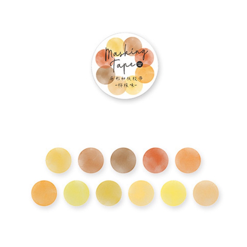 Set 100 băng keo dán chấm bi nhiều màu sắc