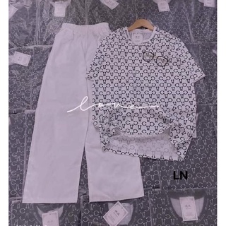 Quần kaki đen/trắng/be; Set áo mikenco quần kaki