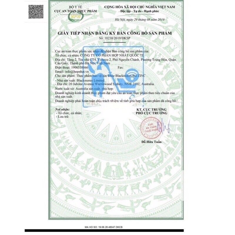 Blackmores Bio Zinc 84 Viên - Viên uống bổ sung kẽm tự nhiên | Thế Giới Skin Care