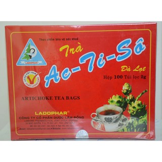 Trà atiso túi lọc Đà Lạt hộp 100 gói - 2g