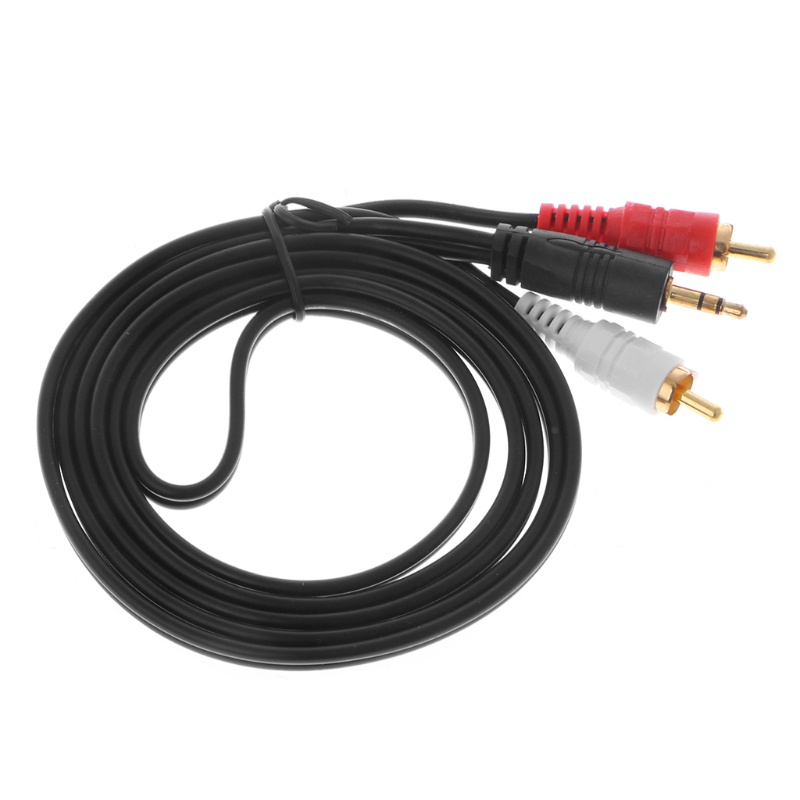 Cáp Chuyển Đổi Từ Giắc Cắm 3 5mm Sang 2 RCA Cho Laptop TV DVD