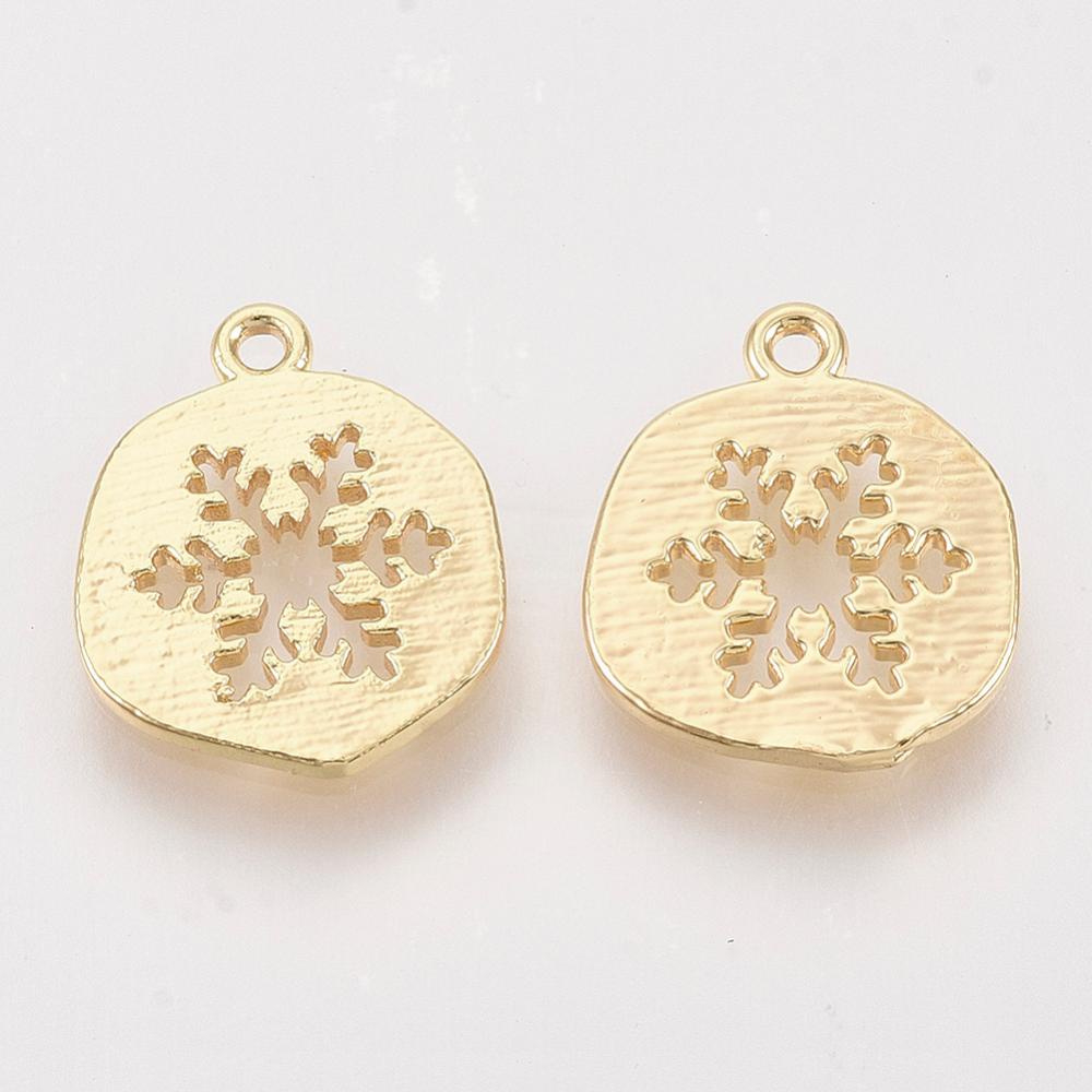 Set 2~20 Mặt Dây Chuyền Hình Mặt Trăng Mạ Vàng 18K