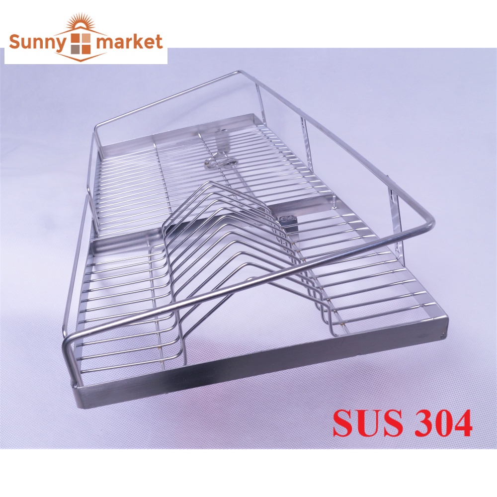 Kệ chén dĩa 1 tầng INOX SUS 304 (28 x 70 cm)