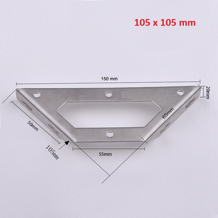 EKE INOX GÓC 90 ĐỘ ỨNG DỤNG GẮN KỆ ĐA NĂNG - cb601