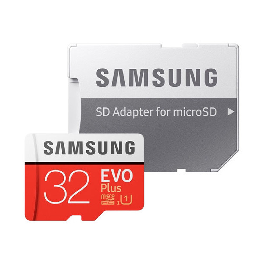 Thẻ nhớ MicroSDHC Samsung Evo Plus 32GB UHS-I U1 95MB/s (Đỏ) + Tặng Adapter Samsung Bảo hành chính hãng