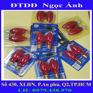 Đèn thờ đèn cana đèn đỏ ớt đèn Thần Tài đèn let(1vĩ2 bóng)