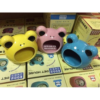 Nhà ngủ sứ làm mát hamster - Nhà sứ ếch mắt lồi