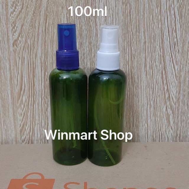 Chai nhựa xanh 100ml đầu xịt phun sương
