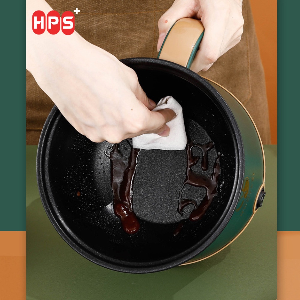 Nồi điện đa năng mini 2 tầng tặng kèm khay hấp ( chiên, xào, nấu ăn, nấu cơm, lẩu mini)