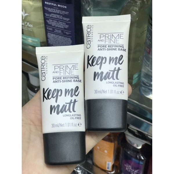 Kem lót sẽ khít lỗ chân lông và kiềm dầu Catrice Prime and Fine Pore Refining Anti - Shine Base 30ml