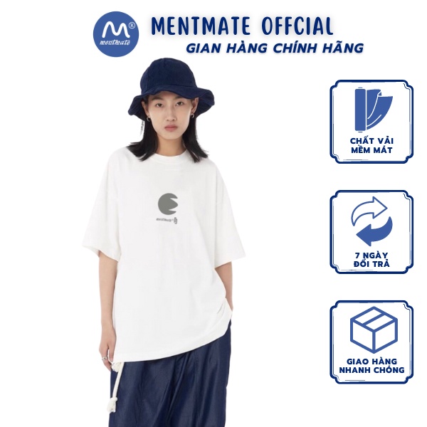 Áo Thun Phom Rộng Mentmate In Logo MMT Cách Điệu 100% Cotton Dành Cho Nam Nữ Local Brand
