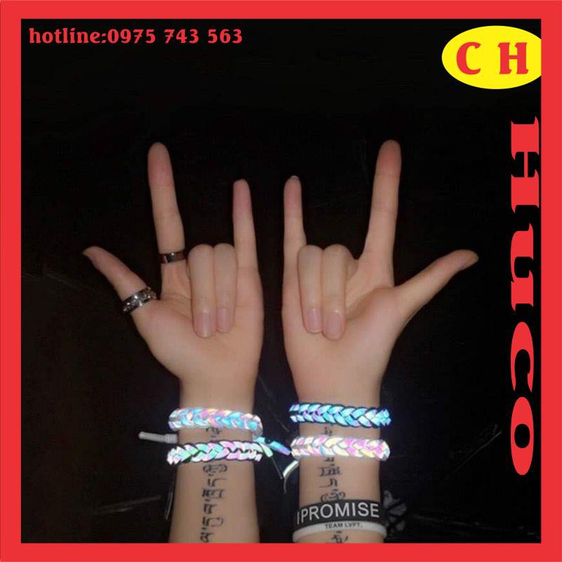 vòng tay phản quang nam nữ🦋phụ kiện thời trang🦋phụ kiện đeo tay🦋vòng tay phản quang cho cặp đôi🦋số lượng sẵn giá sỉ🦋 | BigBuy360 - bigbuy360.vn