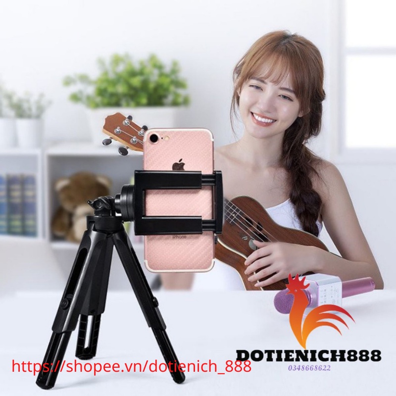 đế tripod chụp ảnh, cây chụp hình 3 chân quay video mini 360 cho smartphone, máy ảnh kỹ thuật số hoặc camera Gopro