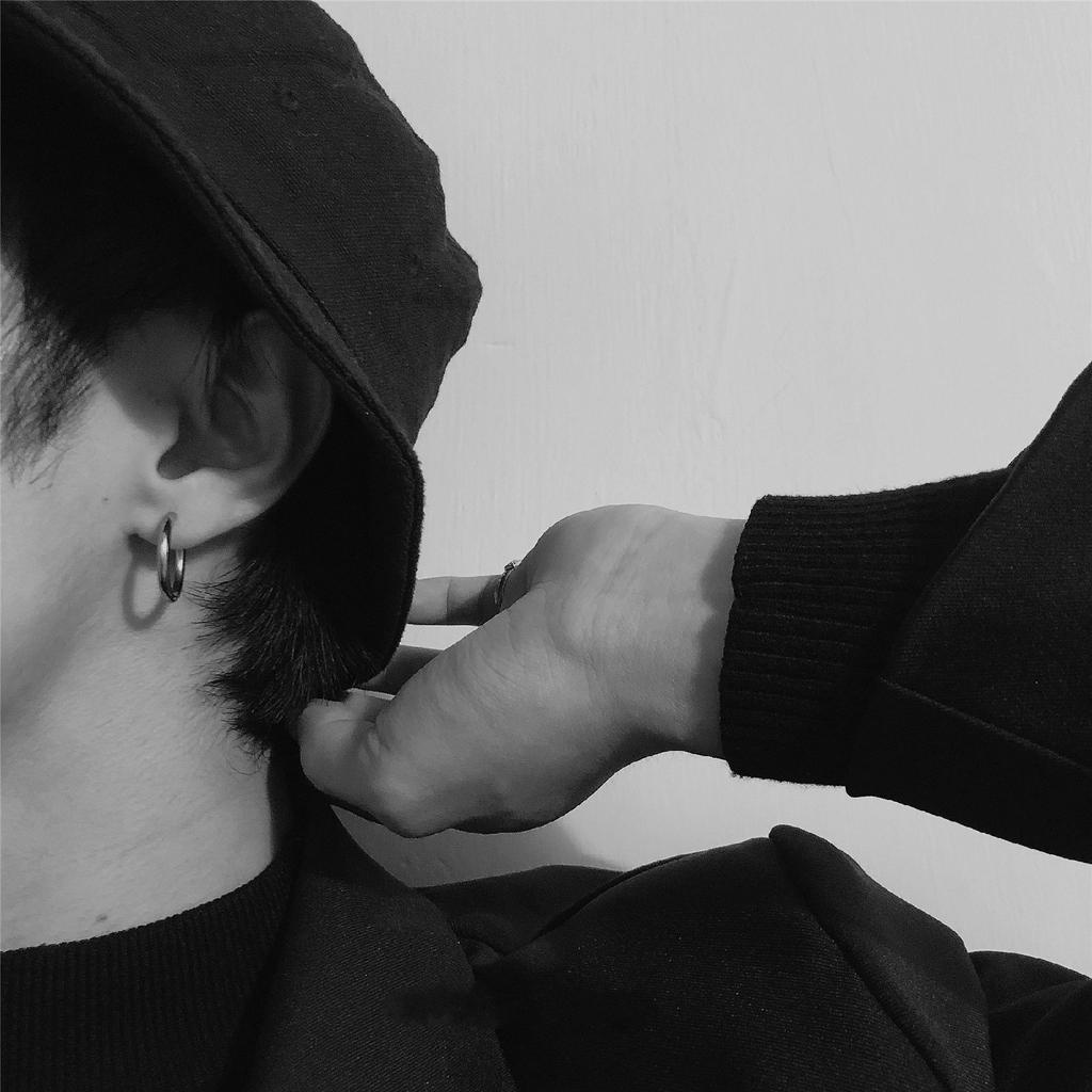 Khuyên tai 22245 bằng thép không gỉ đơn giản hợp thời trang cho nam và nữ