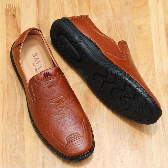 Giày lười nam chất liệu da bò (D | BigBuy360 - bigbuy360.vn
