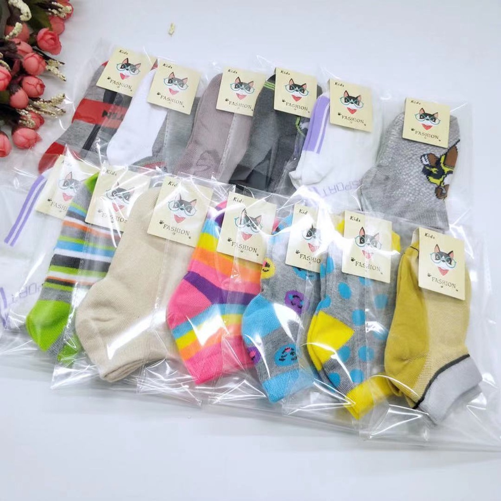 Vớ màu kẹo chất liệu thoải mái thoáng khí chất lượng cao thời trang cho bé trai và bé gái