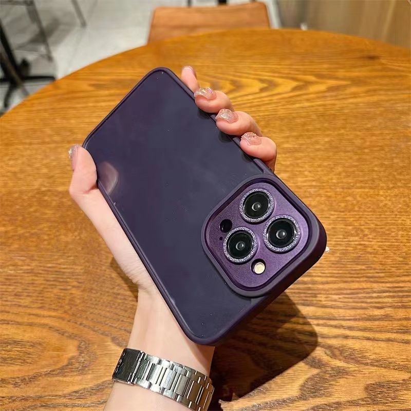 Ốp Điện Thoại iPhone 14 13  Pro max 14 plus Silicon case ốp lưng điện thoại i phone 14 promax Acrylic Cứng Trong Suốt Chống Sốc Viền Kim Loại Sang Trọng Cho iP 14 Plus 14 13 Pro Max