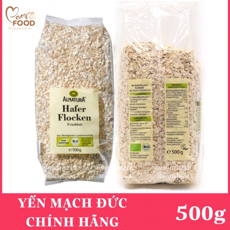 Yến mạch HAFER FLOCKEN chính hãng xuất xứ Đức 500g