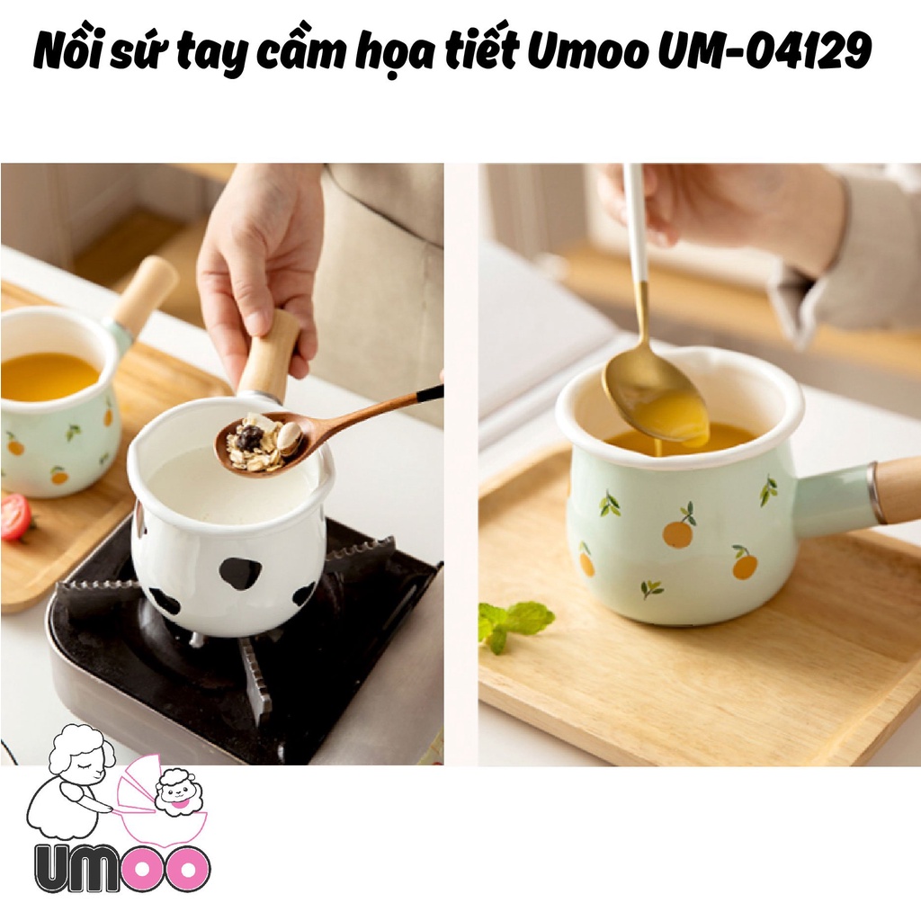 Nối sứ tay cầm hoa họa tiết Umoo UM-04129