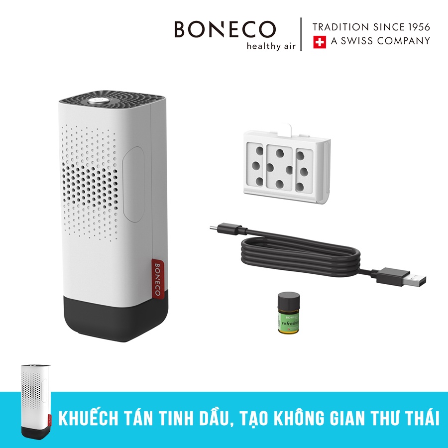 Máy Lọc Không Khí Ô Tô Thụy Sỹ BONECO P50 Tạo Ion Âm, Lọc Bụi Mịn- Khử Mùi- Khuếch Tán Tinh Dầu Thơm,- Bảo hành 24 Tháng