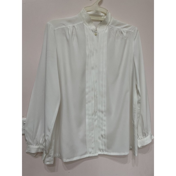 Áo 2hand lụa Nhật hiệu Hokin Blouse size S-M