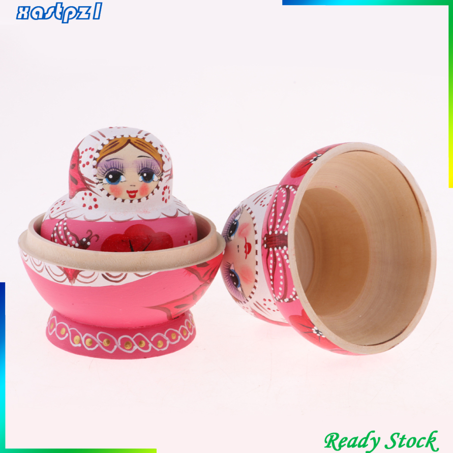 Bộ 10 Búp Bê Nga Matryoshka Bằng Gỗ